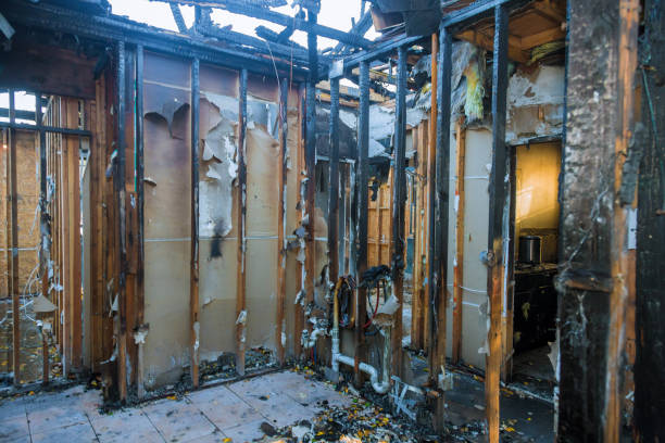 Professional Fire Damage Restoration technician working in Richboro, PA